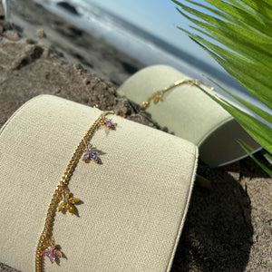 Vacation mode charm anklet
