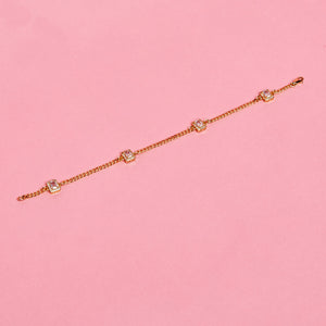 Emerald anklet