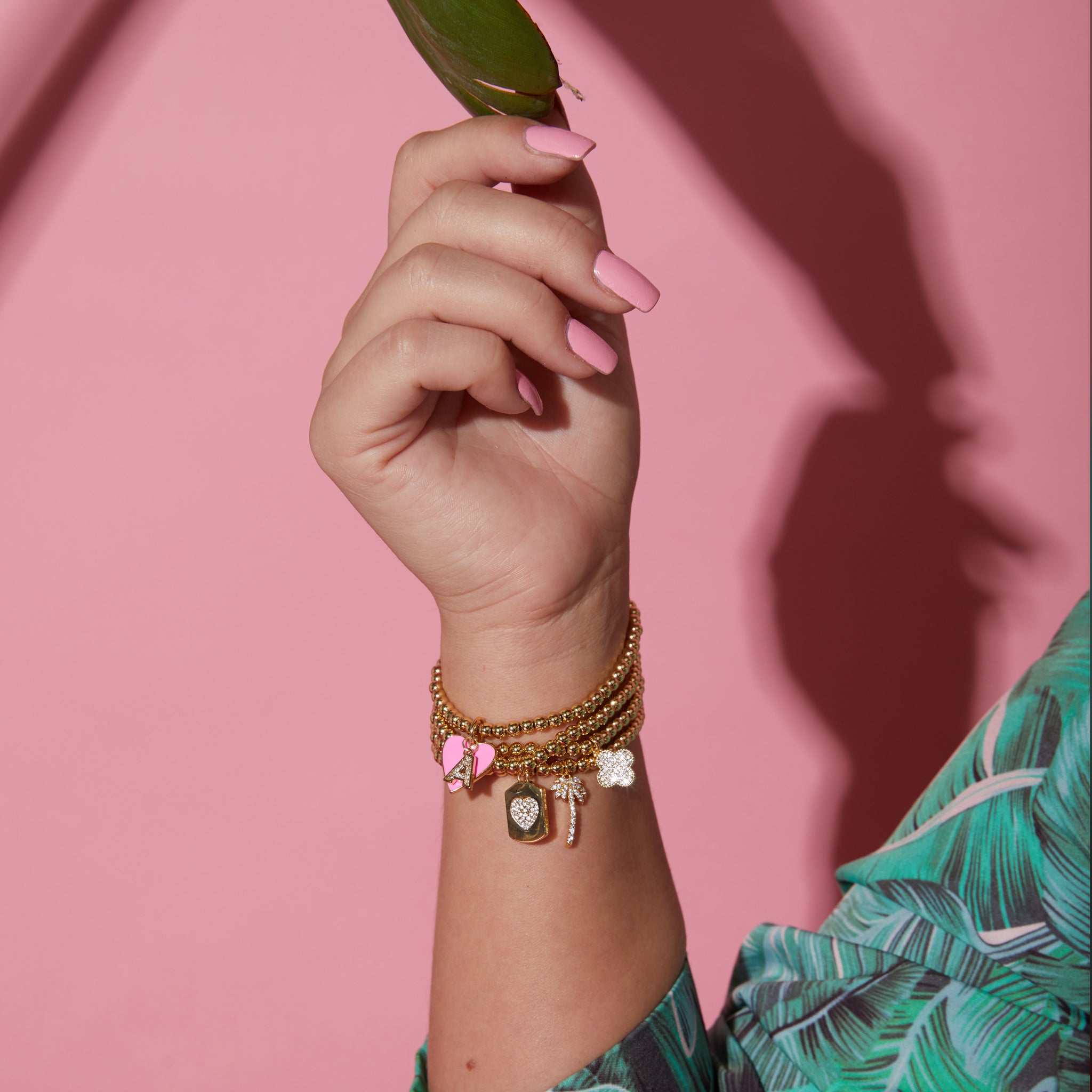 Charmed stackable bracelets