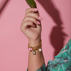 Charmed stackable bracelets