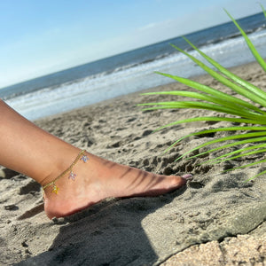 Vacation mode charm anklet